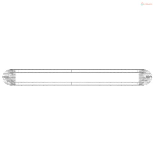 Horganyzott vas gabion magaságyás 470x50x100 cm