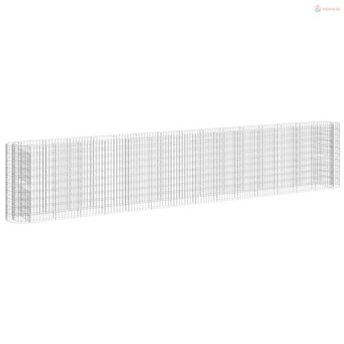 Horganyzott vas gabion magaságyás 540x50x100 cm