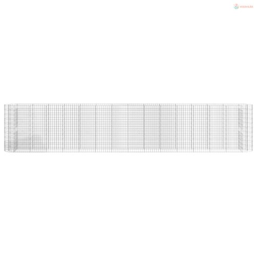 Horganyzott vas gabion magaságyás 540x50x100 cm