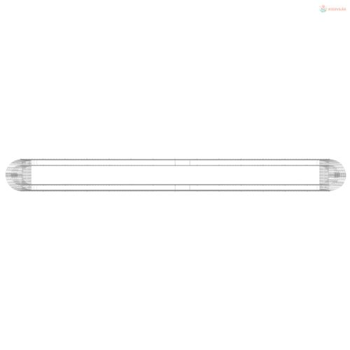 Horganyzott vas gabion magaságyás 540x50x100 cm