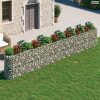 Horganyzott vas gabion magaságyás 610x50x100 cm