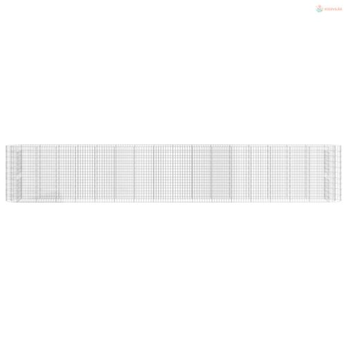 Horganyzott vas gabion magaságyás 610x50x100 cm