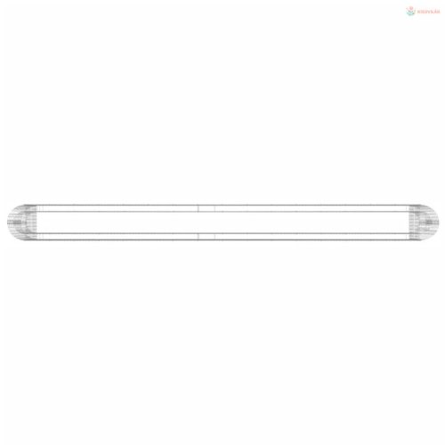 Horganyzott vas gabion magaságyás 610x50x100 cm