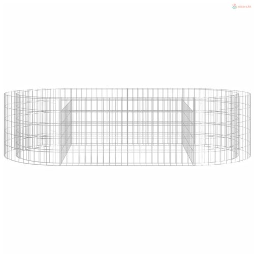 Horganyzott vas gabion magaságyás 200x100x50 cm