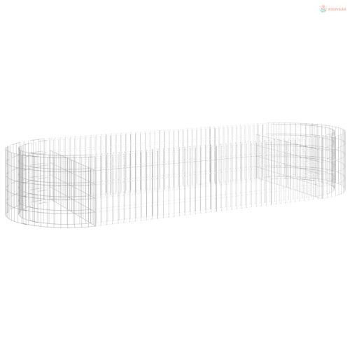 Horganyzott vas gabion magaságyás 300x100x50 cm