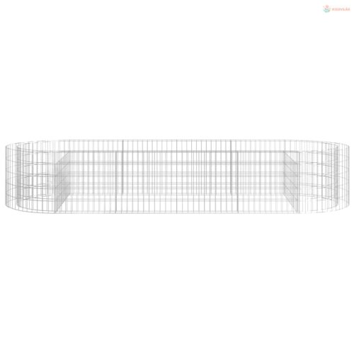Horganyzott vas gabion magaságyás 300x100x50 cm