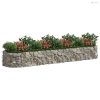 Horganyzott vas gabion magaságyás 400x100x50 cm