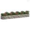Horganyzott vas gabion magaságyás 500x100x50 cm