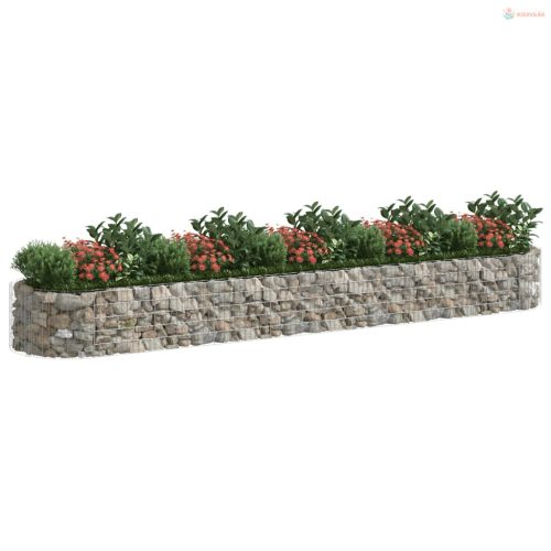 Horganyzott vas gabion magaságyás 500x100x50 cm