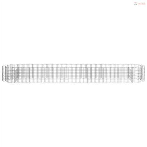 Horganyzott vas gabion magaságyás 500x100x50 cm