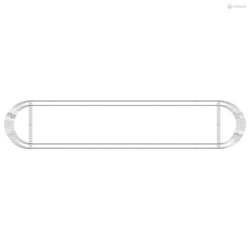 Horganyzott vas gabion magaságyás 500x100x50 cm