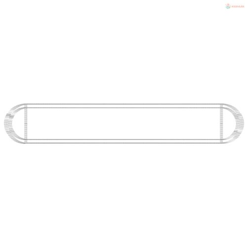 Horganyzott vas gabion magaságyás 600x100x50 cm