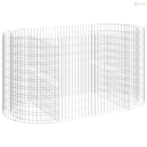 Horganyzott vas gabion magaságyás 200x100x100 cm