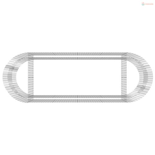 Horganyzott vas gabion magaságyás 300x100x100 cm