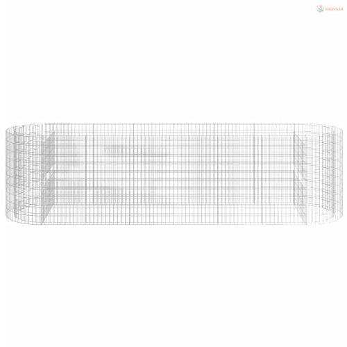 Horganyzott vas gabion magaságyás 400x100x100 cm