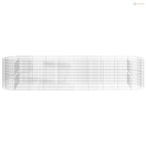 Horganyzott vas gabion magaságyás 500x100x100 cm
