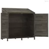 Antracitszürke tömör fenyőfa kerti fészer 102 x 52 x 112 cm