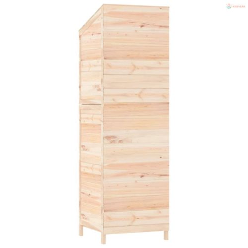 Tömör fenyőfa kerti fészer 55x52x174,5 cm