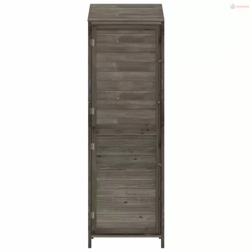 Antracit tömör fenyőfa kerti fészer 55x52x174,5 cm