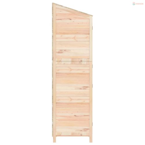 Tömör fenyőfa kerti fészer 102x52x174,5 cm