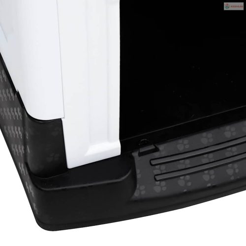 Szürke polipropilén kutyaház 57 x 68 x 66 cm