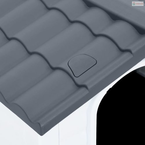 Szürke polipropilén kutyaház 90,5 x 68 x 66 cm