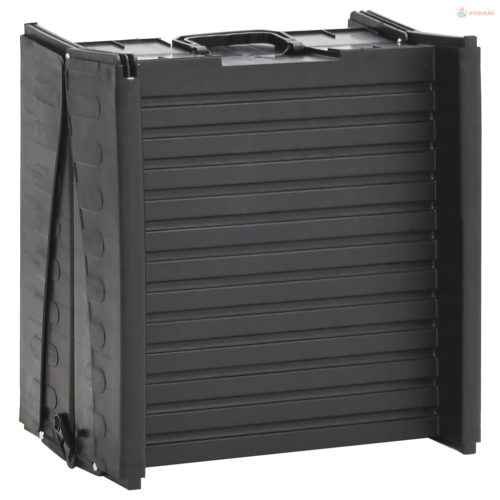 Fekete műanyag összecsukható kutyarámpa 153 x 40 x 12,5 cm