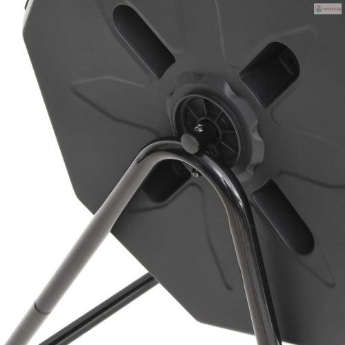 Fekete kerti komposztálóláda 73 x 64 x 95 cm 160 L