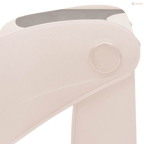 Krémszínű műanyag összecsukható 3 fokos kutyalépcső 50x38x38 cm