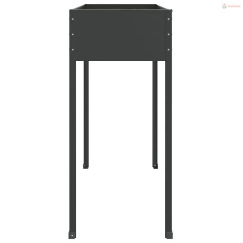 Antracitszürke horganyzott acél kerti ültető 100,5x40,5x90 cm