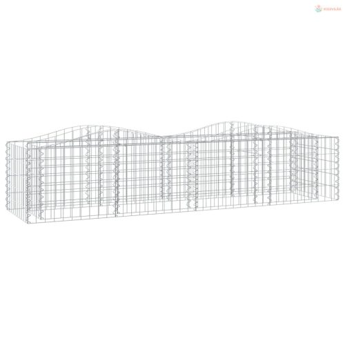 Íves horganyzott vas gabion magaságyás 200x50x50 cm