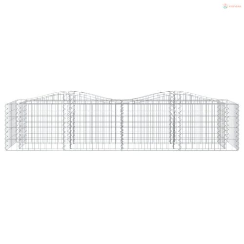 Íves horganyzott vas gabion magaságyás 200x50x50 cm