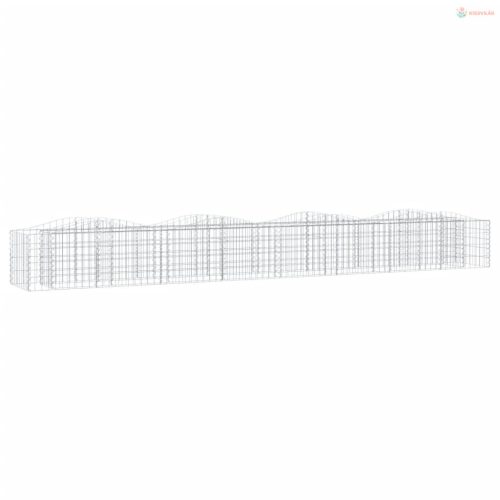 Íves horganyzott vas gabion magaságyás 400x50x50 cm