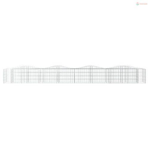 Íves horganyzott vas gabion magaságyás 400x50x50 cm
