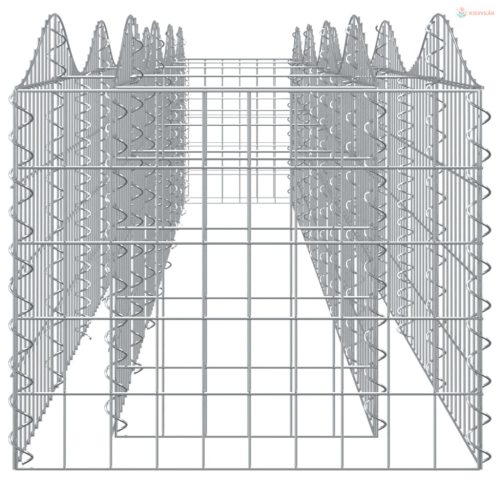 Íves horganyzott vas gabion magaságyás 400x50x50 cm