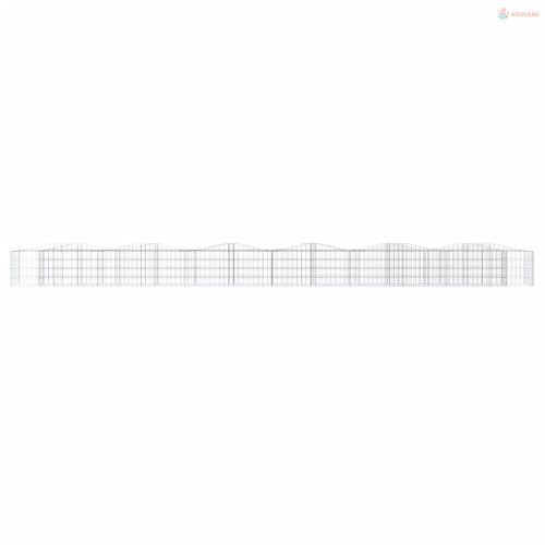 Íves horganyzott vas gabion magaságyás 600x50x50 cm