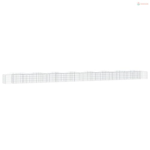 Íves horganyzott vas gabion magaságyás 800x50x50 cm