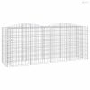 Íves horganyzott vas gabion magaságyás 200x50x100 cm