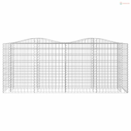 Íves horganyzott vas gabion magaságyás 200x50x100 cm