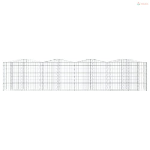 Íves horganyzott vas gabion magaságyás 400x50x100 cm