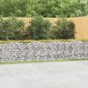 Íves horganyzott vas gabion magaságyás 600 x 50 x 100 cm