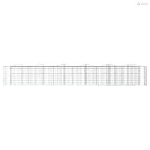 Íves horganyzott vas gabion magaságyás 600 x 50 x 100 cm