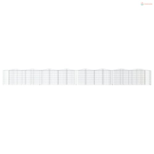 Íves horganyzott vas gabion magaságyás 800 x 50 x 100 cm