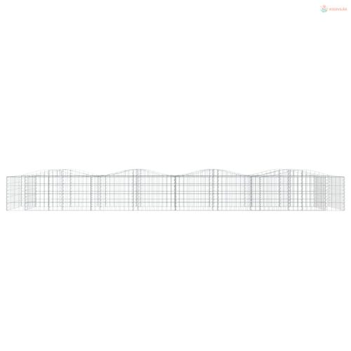 Íves horganyzott vas gabion magaságyás 400x100x50 cm