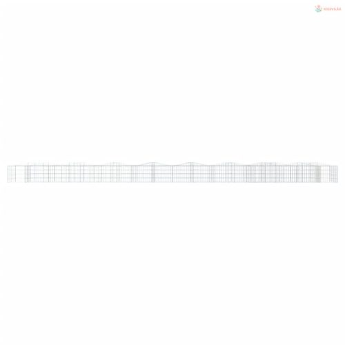 Íves horganyzott vas gabion magaságyás 800x100x50 cm