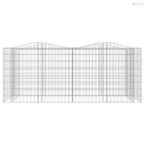 Íves horganyzott vas gabion magaságyás 200 x 100 x 100 cm