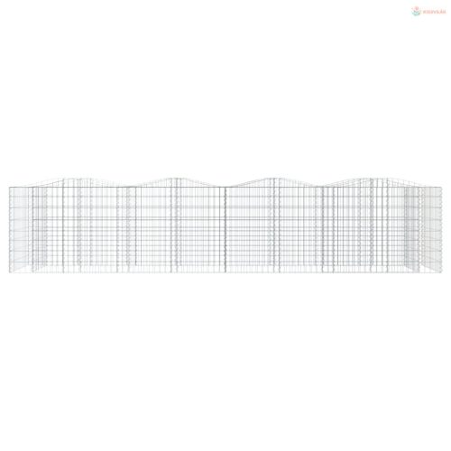 Íves horganyzott vas gabion magaságyás 400 x 100 x 100 cm