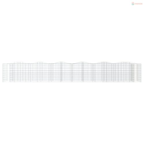 Íves horganyzott vas gabion magaságyás 600 x 100 x 100 cm