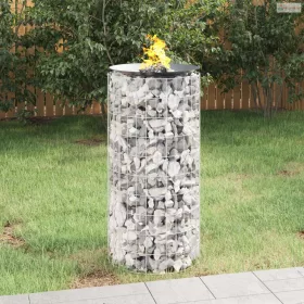 Horganyzott vas gabion tűzrakó Ø 50 cm