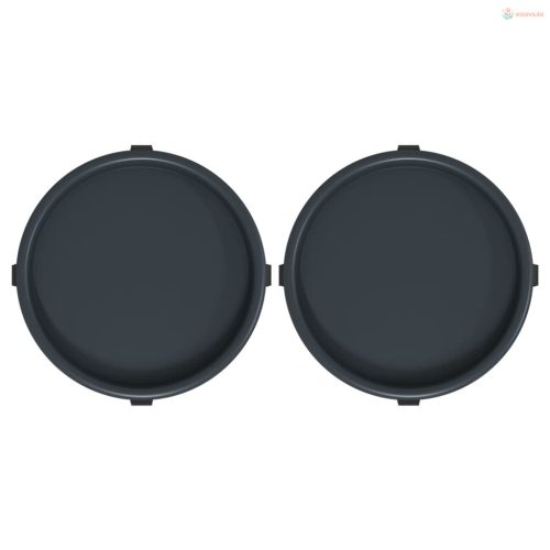 2 db szürke kerekes virágtartó átmérő 34 cm 35 kg